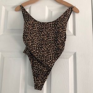 Cheetah print body suit